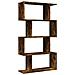 Libreria 4 Ripiani Rovere Fumo 70x24x129 cm in Truciolato - Foto miniatura 1