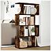 Libreria 4 Ripiani Rovere Fumo 70x24x129 cm in Truciolato - Foto miniatura 4