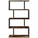 Libreria 4 Ripiani Rovere Fumo 70x24x129 cm in Truciolato - Foto miniatura 5