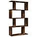 Libreria 4 Ripiani Rovere Fumo 70x24x129 cm in Truciolato - Foto miniatura 7