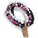 Set Di Braccialetti Con Pietre Vulcaniche - 3 Pezzi, Braccialetto Elastico In Agata Occhio Di Gatto Multicolore - Foto miniatura 2