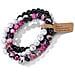 Set Di Braccialetti Con Pietre Vulcaniche - 3 Pezzi, Braccialetto Elastico In Agata Occhio Di Gatto Multicolore - Foto miniatura 4