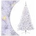 Albero di Natale artificiale Bianco 240 cm PVC e Acciaio - Foto miniatura 1