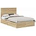 Letto con Contenitore con testiera Rovere Sonoma 120 x 190 cm - Foto miniatura 1