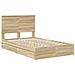 Letto con Contenitore con testiera Rovere Sonoma 120 x 190 cm - Foto miniatura 4