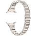Elegante Bracciale A Tripla Maglia In Acciaio Inossidabile Compatibile Con Samsung Galaxy Watch8/8 Classic Starlight - Foto miniatura 1