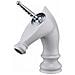 Rubinetto per lavabo da bagno, Blackswan, tipo M279 Unicorn, modello corto bianco /cromo, misura 20 cm - Foto miniatura 1