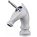 Rubinetto per lavabo da bagno, Blackswan, tipo M279 Unicorn, modello corto bianco /cromo, misura 20 cm - Foto miniatura 4
