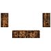 Set mobile TV 4 pcs Rovere fumé Legno multistrato - Foto miniatura 7