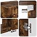 Set mobile TV 4 pcs Rovere fumé Legno multistrato - Foto miniatura 9