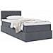 Letto con Contenitore Grigio scuro 100 x 200 cm Velluto - Foto miniatura 3