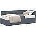 Struttura Letto Angolare con Materasso 2 pcs Grigio Velluto - Foto miniatura 1