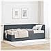 Struttura Letto Angolare con Materasso 2 pcs Grigio Velluto - Foto miniatura 2