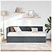 Struttura Letto Angolare con Materasso 2 pcs Grigio Velluto - Foto miniatura 3