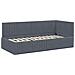 Struttura Letto Angolare con Materasso 2 pcs Grigio Velluto - Foto miniatura 6
