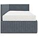 Struttura Letto Angolare con Materasso 2 pcs Grigio Velluto - Foto miniatura 8