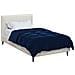 Duvet Invernale Trapuntato Blu Scuro 155 x 220 cm Microfibra - Foto miniatura 3