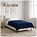Duvet Invernale Trapuntato Blu Scuro 155 x 220 cm Microfibra - Foto miniatura 4