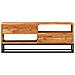 Mobile TV Naturale 110 x 30 x 44 cm Legno di Acacia Massello - Foto miniatura 5