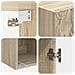 Set di armadi 2 pcs Rovere Sonoma 33 x 34,5 x 90 cm - Foto miniatura 7