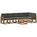 Set di divani da esterno 7 pcs Naturale e Antracite Poliestere - Foto miniatura 1