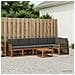 Set di divani da esterno 7 pcs Naturale e Antracite Poliestere - Foto miniatura 2