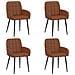 Sedie da pranzo 4 pcs Similpelle Marrone 57 x 50 x 85 cm - Foto miniatura 1