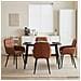 Sedie da pranzo 4 pcs Similpelle Marrone 57 x 50 x 85 cm - Foto miniatura 2