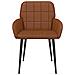 Sedie da pranzo 4 pcs Similpelle Marrone 57 x 50 x 85 cm - Foto miniatura 3
