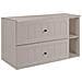 Mobile sottolavabo, Beige e marrone, 100 cm, Cassetti con chiusura ammortizzata, Ripiano con superficie di appoggio - Foto miniatura 1