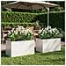 Vaso da giardino 2 pz Bianco 80 x 50 x 50 cm - Foto miniatura 2