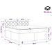 Letto box spring con materasso Grigio Chiaro 180 x 200 cm - Foto miniatura 4