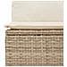 Set Divani da Giardino 5 pz con Cuscini in Polyrattan Beige - Foto miniatura 8