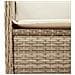 Set Divani da Giardino 5 pz con Cuscini in Polyrattan Beige - Foto miniatura 9