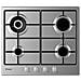 Piano Cottura CHW6BR4WX a Gas 4 Fuochi Gas Colore Inox - Foto miniatura 2