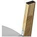 Set Di 2 Tavolini Bassi Da Salotto In Legno Massiccio Di Hevea E Mdf Con 4 Ripiani Bianco Fbt75-w - Foto miniatura 8