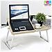 vers Tavolino Vassoio Da Letto Divano Per Notebook Pc Laptop Pieghevole Leggio 65x30cm, Tavolino Colazione Da Letto - Foto miniatura 1