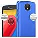 Custodia Compatibile Con Motorola Moto C Plus In Azzurro Metallo - Hard Case Coperchio Protettivo In Look Metallico Contro I Graffi E Gli Urti - Foto miniatura 4