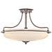 Quoizel Qz / griffin / sfman - Lampadario Da Soffitto, In Nichel, 53,3 X 53,3 X 35,6 Cm - Foto miniatura 4