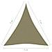 Parasole a Vela Oxford Triangolare 5x7x7 m Beige - Foto miniatura 6
