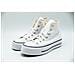 Scarpe Chuck Taylor All Star Platform Hi Lift Taglia 35 Codice 560846c Bianco - Foto miniatura 12