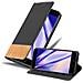 Custodia Compatibile Con Huawei P10 In Nero Marrone - Coperchio Protettiva Con Chiusura Magnetica, Funzione Stand E Tasca Per Le Carte - Foto miniatura 1
