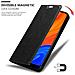 Custodia Compatibile Con Huawei Y6s In Nero Di Notte - Coperchio Protettiva Con Chiusura Magnetica, Funzione Stand E Tasca Per Le Carte - Foto miniatura 6