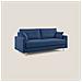 Megan Divano Letto Matrimoniale In Microfibra Smacchiabile T11 Blu - Foto miniatura 2