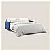 Megan Divano Letto Matrimoniale In Microfibra Smacchiabile T11 Blu - Foto miniatura 6