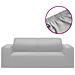 Fodera Elasticizzata Divano 2 Posti In Jersey Poliestere Grigio - Foto miniatura 2