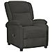 Poltrona Elettrica Reclinabile In Velluto Grigio Scuro - Foto miniatura 2