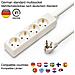 Multipresa Standard Schuko 4x16a, Cavo Lungo 1m, H05vv-f3g1.0mm2, Ce - Foto miniatura 1