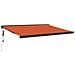 Tenda Sole Retrattile Arancione Marrone 4x3m Tessuto Alluminio - Foto miniatura 1