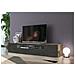 Mobile Porta Tv Jesse, Credenza Bassa Da Soggiorno A 3 Ante, Base Porta Tv, 100% Made In Italy, Cm 200x40h37, Acero E Ardesia - Foto miniatura 1